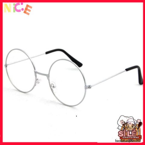 Kính tròn màu bạc Nobita - Phụ kiện thời trang dành cho học sinh, sinh viên và tín đồ yêu thích phong cách năng động
