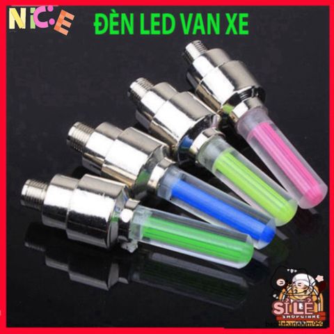Bộ 2 Đèn LED Gắn Van Bánh Xe Nhấp Nháy - Đèn Phát Sáng Cho Xe Đạp, Ô Tô & Xe Máy - Phụ Kiện An Toàn Chất Lượng Cao