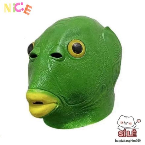 Mặt Nạ Cá Đầu Xanh Vui Nhộn - Phụ Kiện Tiệc Tùng Độc Đáo Thích Hợp Cho Người Yêu Thích Sự Khác Biệt và Vui Vẻ