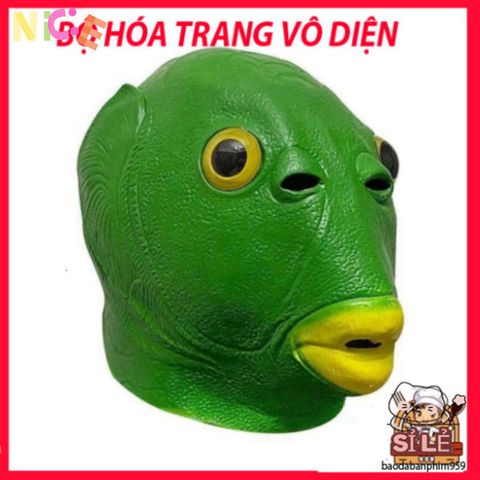 Mặt Nạ Cá Đầu Xanh Vui Nhộn - Phụ Kiện Tiệc Tùng Độc Đáo Thích Hợp Cho Người Yêu Thích Sự Khác Biệt và Vui Vẻ