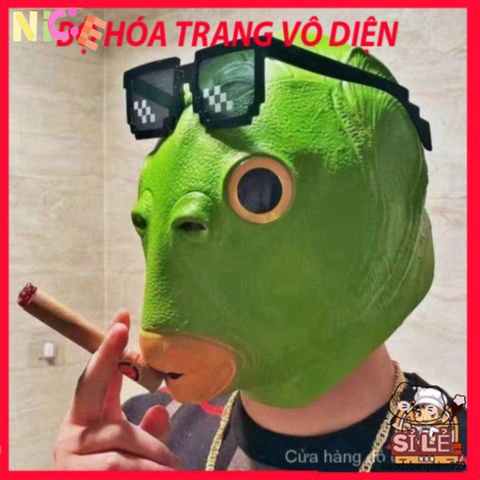 Mặt Nạ Cá Đầu Xanh Vui Nhộn - Phụ Kiện Tiệc Tùng Độc Đáo Thích Hợp Cho Người Yêu Thích Sự Khác Biệt và Vui Vẻ