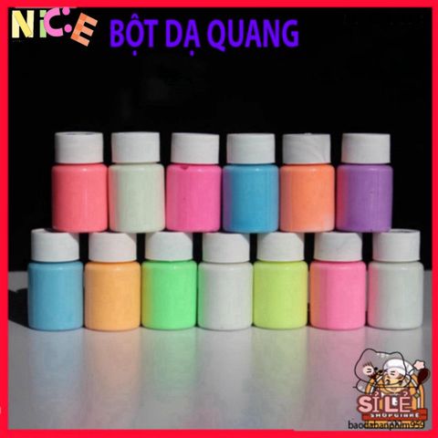 Bột Phát Sáng Dạ Quang 20g - Sơn nghệ thuật an toàn, phát sáng trong bóng tối, sáng tạo DIY cho mọi bề mặt, nghệ sĩ và người yêu thích thủ công.
