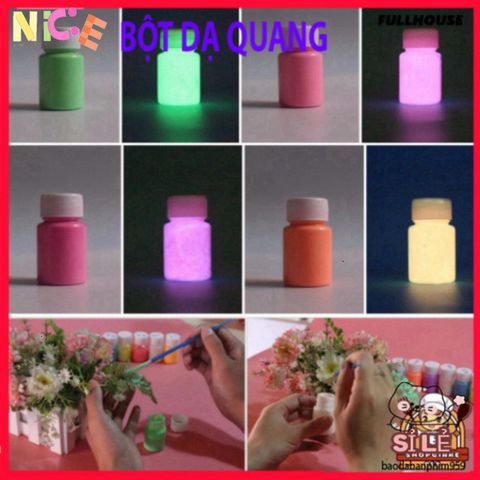 Bột Phát Sáng Dạ Quang 20g - Sơn nghệ thuật an toàn, phát sáng trong bóng tối, sáng tạo DIY cho mọi bề mặt, nghệ sĩ và người yêu thích thủ công.