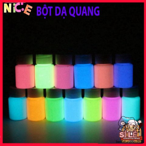 Bột Phát Sáng Dạ Quang 20g - Sơn nghệ thuật an toàn, phát sáng trong bóng tối, sáng tạo DIY cho mọi bề mặt, nghệ sĩ và người yêu thích thủ công.