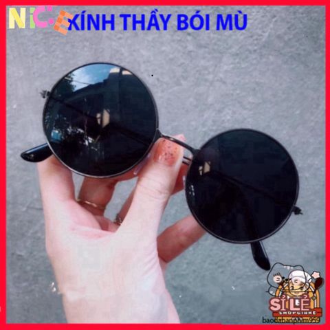 Kính râm tròn Gojo Satoru - Phụ kiện thời trang unisex phong cách anime, chống UV, nhẹ và thoải mái cho mọi hoạt động ngoài trời.