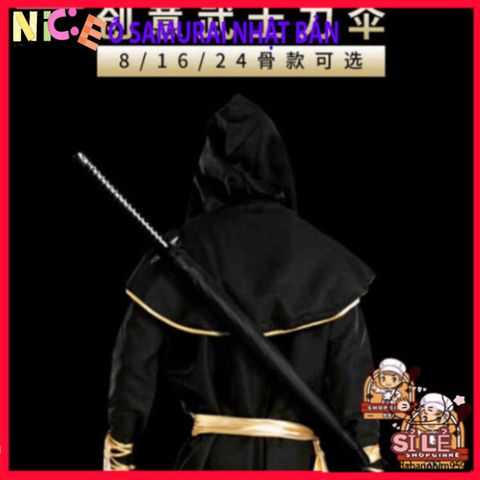 Ô Dù Katana Samurai Đen - Phong Cách Nhật Bản, Chống Nắng Mưa Hoàn Hảo, Thời Trang Độc Đáo Cho Người Yêu Thích Kiếm Hiệp