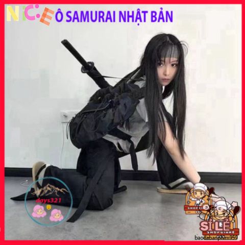 Ô Dù Katana Samurai Đen - Phong Cách Nhật Bản, Chống Nắng Mưa Hoàn Hảo, Thời Trang Độc Đáo Cho Người Yêu Thích Kiếm Hiệp