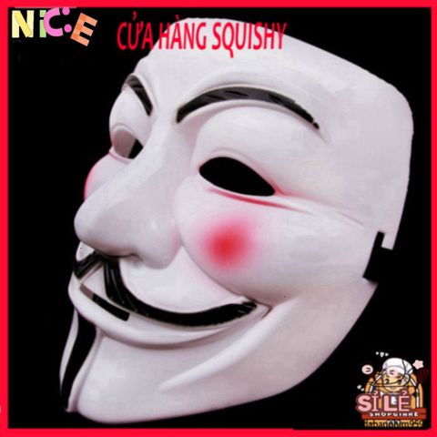Mặt Nạ V for Vendetta - Phụ Kiện Halloween Độc Đáo Cho Tiệc Hóa Trang và Cosplay, Nâng Tâm Trạng Lễ Hội