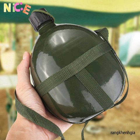Bình Nhôm 2L Kiểu Bi Đông - Đồ Uống An Toàn, Phù Hợp Cho Du Lịch, Dã Ngoại Và Leo Núi