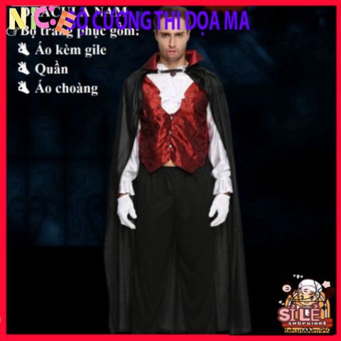 Bộ Trang Phục Halloween Hắc Bạch Vô Thường - Diêm Vương Bí Ẩn Biến Hóa Huyền Bí và Ấn Tượng cho Dịp Hóa Trang