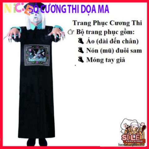 Bộ Trang Phục Halloween Hắc Bạch Vô Thường - Diêm Vương Bí Ẩn Biến Hóa Huyền Bí và Ấn Tượng cho Dịp Hóa Trang