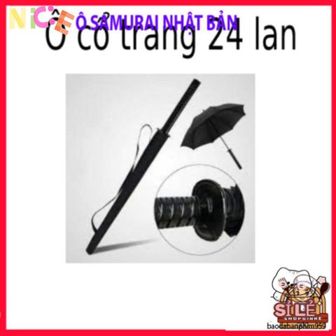 Ô Dù Samurai 24 Làn Cao Cấp - Phụ Kiện Thời Trang Chống Nắng, Mưa Sang Trọng Với Thiết Kế Chuôi Kiếm Katana Nhật Bản