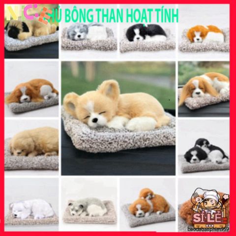 Thú Bông Khử Mùi Chó Than Hoạt Tính - Gấu Dễ Thương Trang Trí Xe Hơi và Góc Làm Việc - Giải Pháp Không Gian Trong Lành