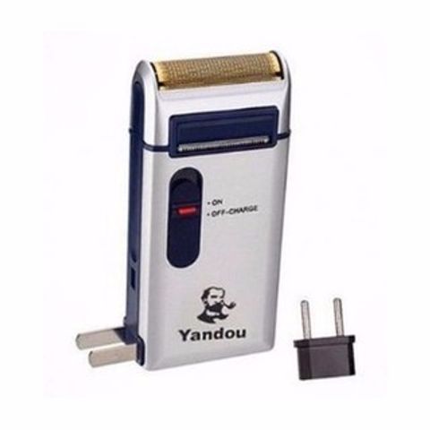 Máy Cạo Râu Pin Sạc YANDOU SC-W301U - Thiết Kế Gọn Nhẹ Kèm Bao Da Sang Trọng, Lưỡi Cắt Sắc, Quà Tặng Ý Nghĩa