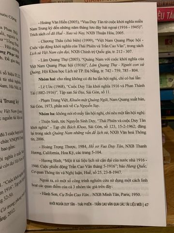 Khởi Nghĩa Duy Tân Thái Phiên và Trần Cao Vân - Nghiên Cứu Lịch Sử Qua Tư Liệu Mới - Tài Liệu Quan Trọng Việt Nam