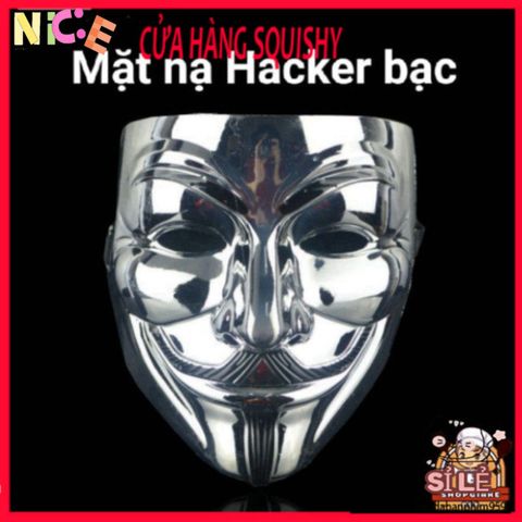 Mặt Nạ Hacker Anonymous Trắng - Phụ Kiện Thời Trang Cosplay Độc Đáo, Biểu Tượng Sức Mạnh Công Nghệ