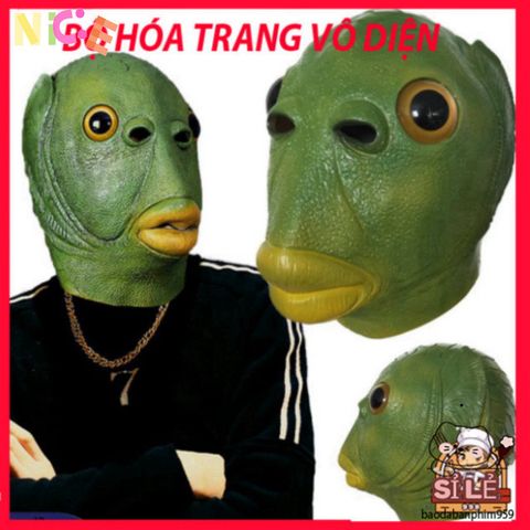 Mũ Đội Đầu Cá Xanh Benbo Pa - Phụ Kiện Tiệc Tùng Độc Đáo Cho Người Lớn và Trẻ Em, Thích Hợp Cho Halloween và Lễ Phục Sinh