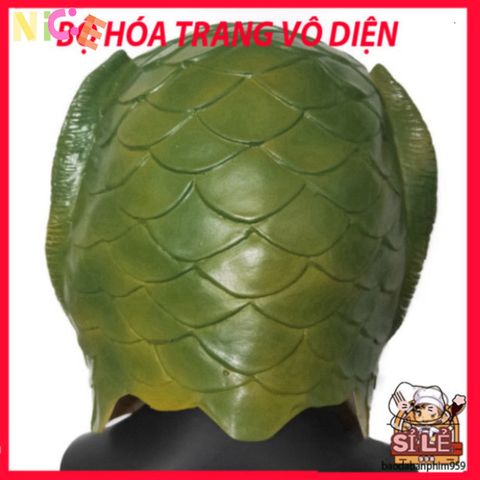 Mũ Đội Đầu Cá Xanh Benbo Pa - Phụ Kiện Tiệc Tùng Độc Đáo Cho Người Lớn và Trẻ Em, Thích Hợp Cho Halloween và Lễ Phục Sinh