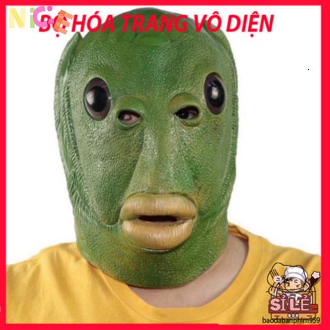 Mũ Đội Đầu Cá Xanh Benbo Pa - Phụ Kiện Tiệc Tùng Độc Đáo Cho Người Lớn và Trẻ Em, Thích Hợp Cho Halloween và Lễ Phục Sinh