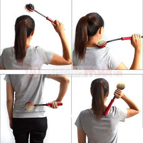 Gậy Đấm và Gãi Lưng Cầm Tay - Dụng Cụ Tiện Ích Cho Cuộc Sống Thoải Mái, Combo 10 Miếng Dán Tatoo Ngẫu Nhiên