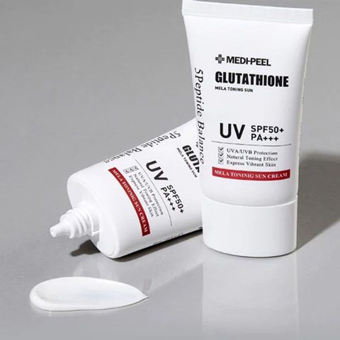 Kem Chống Nắng Medi-peel Glutathione Mela Toning Sun SPF50 PA+++ - Bảo Vệ Da, Làm Sáng Da, Chính Hãng Hàn Quốc, 50ml