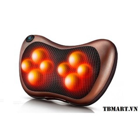 Gối Massage Vai Gáy Hồng Ngoại 8 Bi - Thiết Bị Massage Trị Liệu Giảm Đau Căng Cơ với Chức Năng Sưởi ấm an toàn và hiệu quả