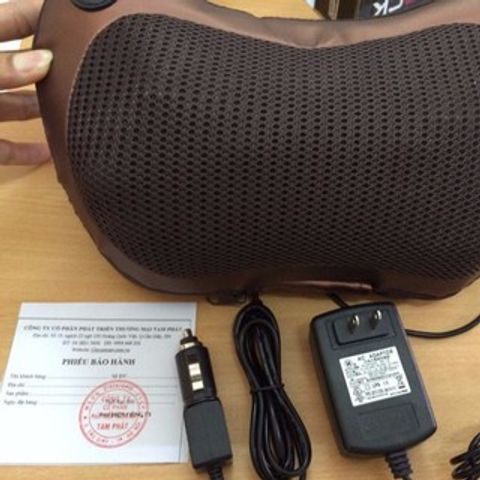 Gối Massage Hồng Ngoại 8 Quả Cầu FP-8028 - Thiết Bị Massage Toàn Thân, Giảm Đau Cơ, Tặng Dây Cắm Ô Tô, Đổi Mới Sức Khỏe