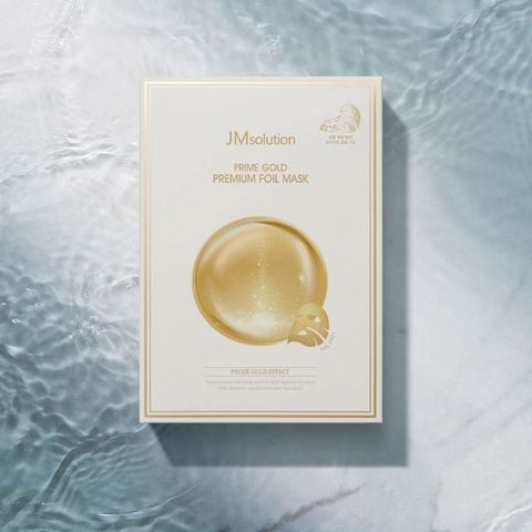 Mặt nạ JMsolution Prime Gold Premium Foil Mask 35ml - Chăm sóc da sáng khỏe với vàng 24K và Hyaluronic Acid, Hàn Quốc chính hãng