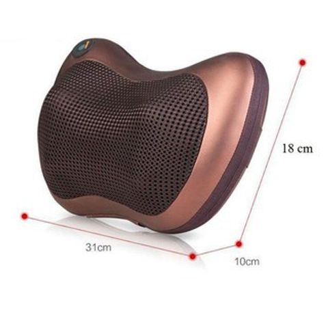 Gối Massage Hồng Ngoại Akita Nhật Bản - Giảm Đau Và Thư Giãn Với 6 Bi Massage, Thiết Kế Compact, Dùng Được Cho Cổ, Vai, Lưng