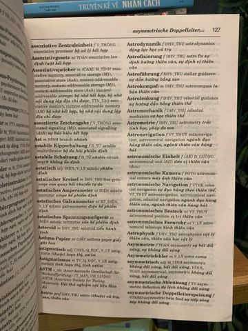 Từ Điển Khoa Học Công Nghệ Đức-Anh-Việt - Tra Cứu Chuyên Ngành Kỹ Thuật, Công Nghệ, Từ Vựng Ngành Học Hiện Đại