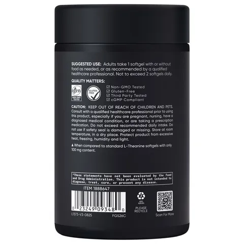 Viên Uống L-Theanine Sports Research 200mg 150 Viên - Hỗ Trợ Giảm Căng Thẳng, Tăng Tập Trung, Ngủ Ngon - Hàng Mỹ Chính Hãng
