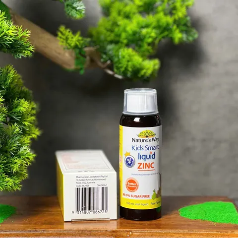 Nature's Way Kids Smart Liquid Zinc 100ml - Bổ sung kẽm dạng nước cho bé, tăng cường sức đề kháng và hỗ trợ tiêu hóa - Hàng Úc