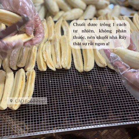 500gr Chuối sấy dẻo nguyên vị từ chuối sạch 100% trồng tự nhiên siêu ngon, dẻo thơm từng miếng, ép dẻo dễ ăn