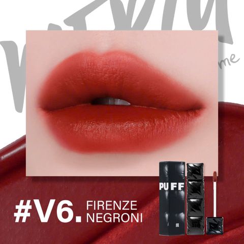 Son Kem Lì Merzy Hàn Quốc V6 Đỏ Gạch - Bền Màu, Dễ Dàng Phối Đồ, Thiết Kế Sang Trọng, Chất Son Mượt Mà, Hỗ Trợ Mọi Tone Da