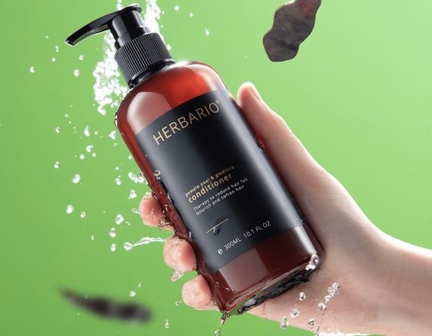 Dầu Xả Vỏ Bưởi & Bồ Kết HERBARIO 300ml - Dầu Xả Thuần Chay Cho Tóc Mềm Mượt, Bóng Khỏe, Chống Rụng Tóc