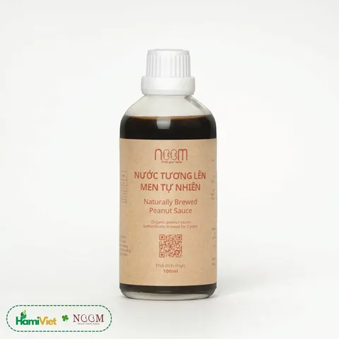 Nước Tương Lên Men Tự Nhiên Noom 500ml - Gia Vị Chay Làm Từ Lạc Hữu Cơ - Thay Thế Bột Ngọt An Toàn