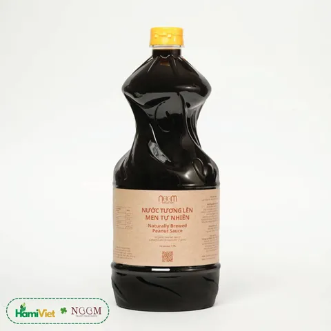Nước Tương Lên Men Tự Nhiên Noom 500ml - Gia Vị Chay Làm Từ Lạc Hữu Cơ - Thay Thế Bột Ngọt An Toàn
