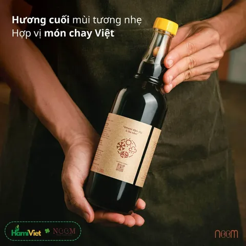 Nước Tương Lên Men Tự Nhiên Noom 500ml - Gia Vị Chay Làm Từ Lạc Hữu Cơ - Thay Thế Bột Ngọt An Toàn