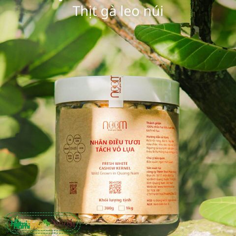 Hạt Điều Tươi Tách Vỏ Noom - Hạt Dinh Dưỡng Thơm Ngon, Vị Béo Ngọt Đặc Trưng, 300g và 1kg, Quà Tặng Tự Nhiên Hữu Cơ