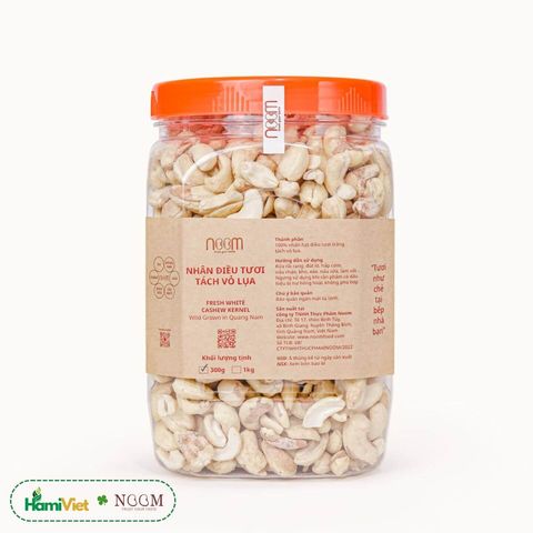 Hạt Điều Tươi Tách Vỏ Noom - Hạt Dinh Dưỡng Thơm Ngon, Vị Béo Ngọt Đặc Trưng, 300g và 1kg, Quà Tặng Tự Nhiên Hữu Cơ