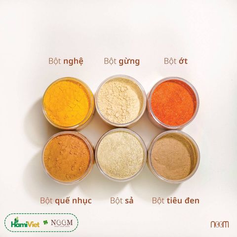 Bột Gừng Noom 100% Tây Giang - Gia Vị Thảo Dược Cay Đằm, Thơm Nồng Ấm, Hũ 45g/100g, Sử Dụng Đa Năng Trong Nấu Ăn & Thức Uống