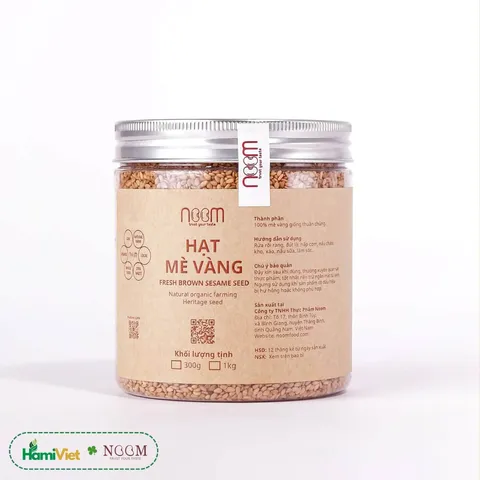 Hạt Mè Noom Hữu Cơ 1kg - Bổ Sung Protein, Canxi và Chất Béo Lành Mạnh - Hạt Dinh Dưỡng Từ Thiên Nhiên Tại Việt Nam