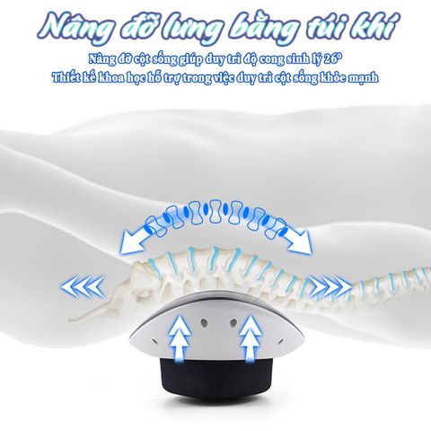 Máy massage thắt lưng Nikio NK-157 - Thiết bị trị liệu đa năng 5in1 với nhiệt hồng ngoại, laser, rung, quang phổ và túi khí
