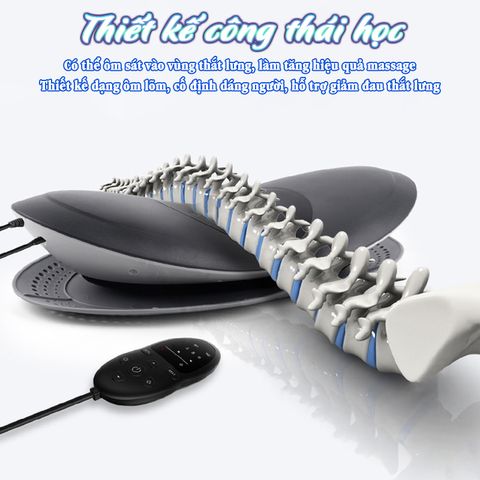 Máy massage thắt lưng Nikio NK-157 - Thiết bị trị liệu đa năng 5in1 với nhiệt hồng ngoại, laser, rung, quang phổ và túi khí