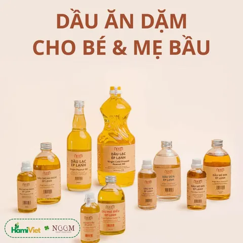 Dầu lạc ép lạnh Noom 500ML / 1.9L - 100% từ lạc hữu cơ, không tinh luyện, dầu nguyên chất, dùng chiên xào an toàn, chọn lựa cho sức khỏe