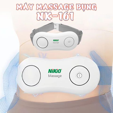 Máy Massage Bụng Nikio NK-161 - Công Nghệ EMS Kích Thích Cơ Kết Hợp Chườm Nóng, Giảm Mỡ Bụng Tại Nhà