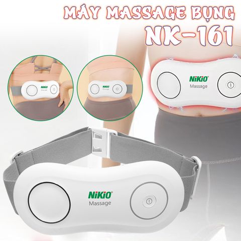 Máy Massage Bụng Nikio NK-161 - Công Nghệ EMS Kích Thích Cơ Kết Hợp Chườm Nóng, Giảm Mỡ Bụng Tại Nhà