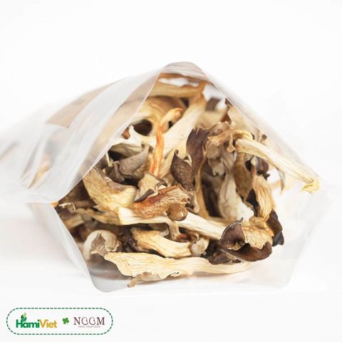 Nấm Bào Ngư Noom Khô 100% - Thực Phẩm Chay Tự Nhiên, Vị Umami Vượt Trội, Thay Thế Thịt Trong Món Ăn - Hữu Cơ Việt Nam