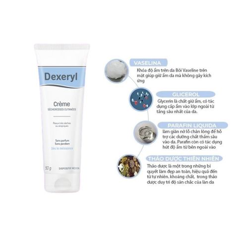 Kem Nẻ Dexeryl Crème 250ml - Dưỡng Ẩm Da Khô, Nứt Nẻ - Sản Phẩm Cao Cấp Từ Pháp, Giúp Phục Hồi Làn Da Mềm Mại