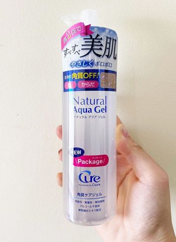 Tẩy Da Chết Cure Natural Aqua Gel 250ml - Sản Phẩm Tẩy Da Nhẹ Nhàng, An Toàn Cho Da Nhạy Cảm, Chính Hãng Nhật Bản